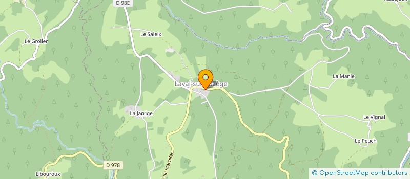 localisation de l'entreprise CHATEAU DU GAY  LAVAL-SUR-LUZEGE