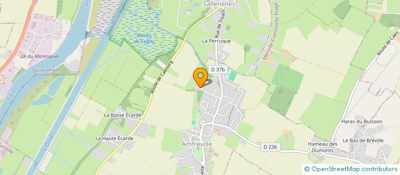 localisation de l'entreprise CHATEAU DU HAMEAU HAUGER  AMFREVILLE