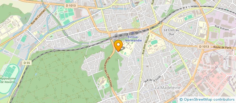 localisation de l'entreprise CHATEAU DU LAC  EVREUX