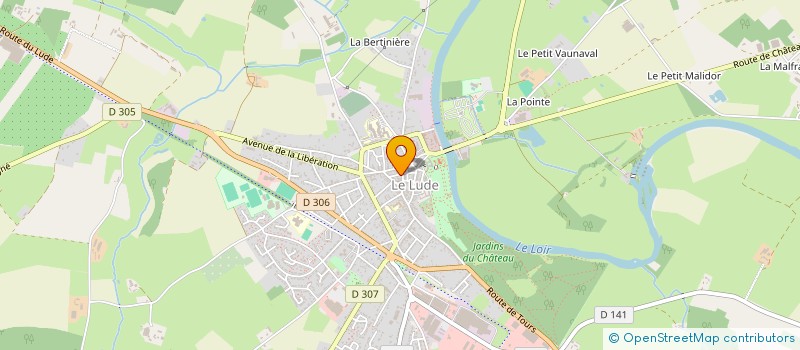 localisation de l'entreprise CHATEAU DU LUDE AGRI  LE LUDE