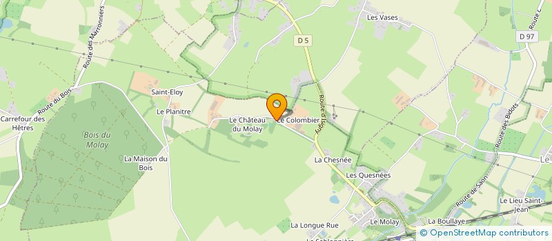 localisation de l'entreprise CHATEAU DU MOLAY SARL à LE MOLAY-LITTRY
