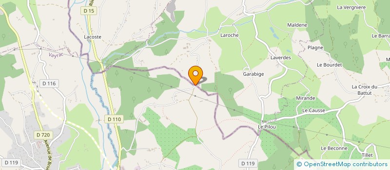 localisation de l'entreprise CHATEAU DU MOULIN  CAVAGNAC