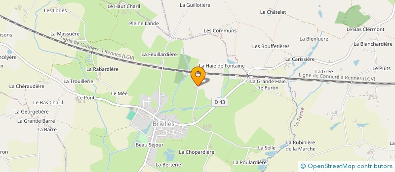 localisation de l'entreprise CHATEAU DU PLESSIS  ARGENTRE-DU-PLESSIS
