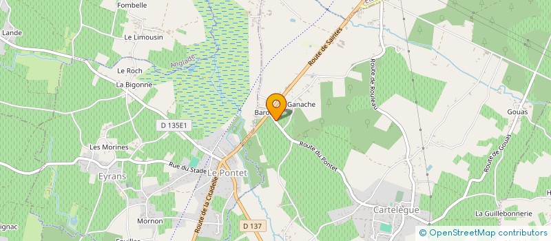 localisation de l'entreprise CHATEAU DU PONTET  EYRANS