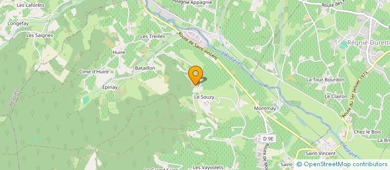 localisation de l'entreprise CHATEAU DU SOUZY  QUINCIE EN BEAUJOLAIS