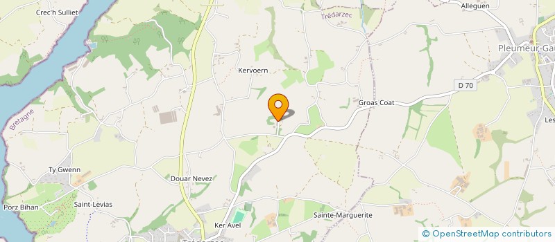 localisation de l'entreprise CHATEAU DU VOT  TREDARZEC