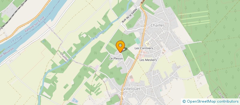 localisation de l'entreprise CHATEAU ET FERME DE VILLELOUET à CHAILLES