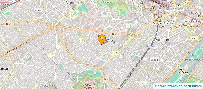 localisation de l'entreprise CHATEAU FLUO  NANTERRE