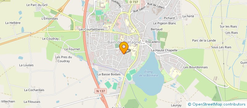 localisation de l'entreprise CHATEAU GAILLARD  BAIN-DE-BRETAGNE