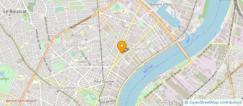 localisation de l'entreprise CHATEAU GARONNE à BORDEAUX