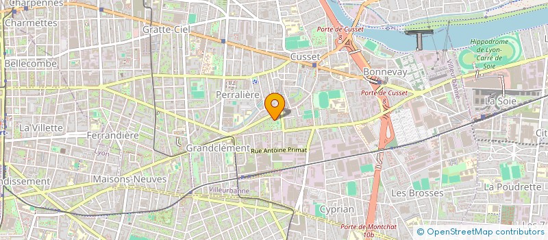 localisation de l'entreprise CHATEAU GRANDCLEMENT  VILLEURBANNE