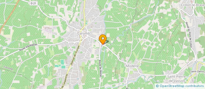 localisation de l'entreprise CHATEAU GUERNSEY  CAROMB