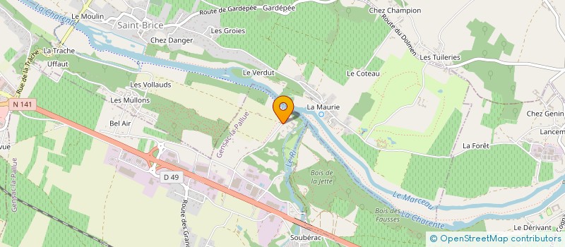 localisation de l'entreprise CHATEAU HOTEL GARDEMOULIN SAS à COGNAC