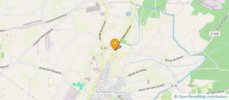 localisation de l'entreprise CHATEAU INVESTISSEMENTS  EYRAGUES