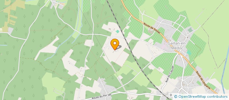 localisation de l'entreprise CHATEAU L'AMOUREUX  GAILLAN-EN-MEDOC