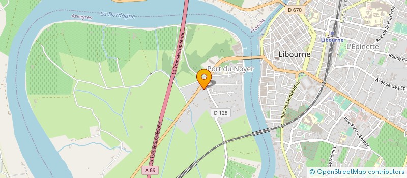 localisation de l'entreprise CHATEAU L'EVANGILE  POMEROL