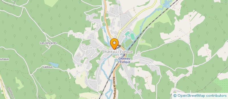 localisation de l'entreprise CHATEAU L'EVEQUE EN PERIGORD  CHATEAU-L'EVEQUE