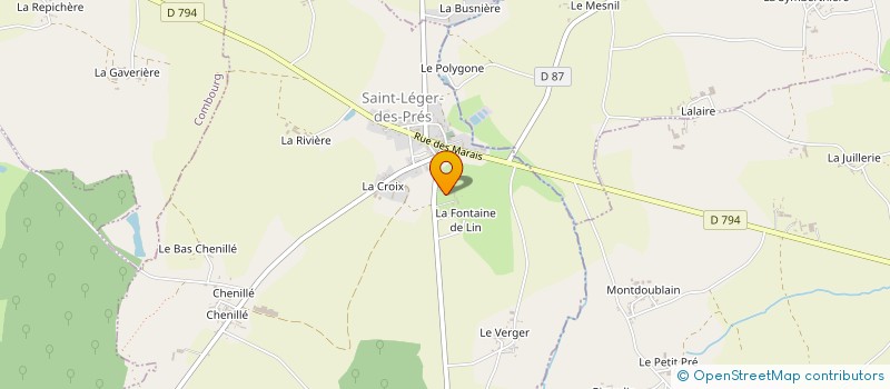 localisation de l'entreprise CHATEAU LA CROIX CHEMIN  SAINT-LEGER-DES-PRES