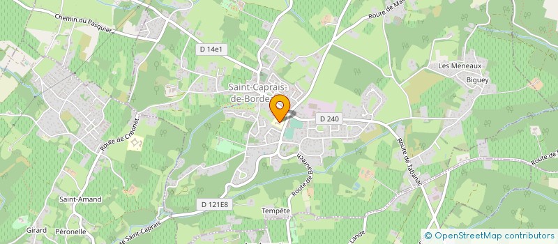 localisation de l'entreprise CHATEAU LA CURE  SAINT-CAPRAIS-DE-BORDEAUX