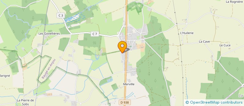 localisation de l'entreprise CHATEAU LA GRAFFINIERE  BAUGE-EN-ANJOU