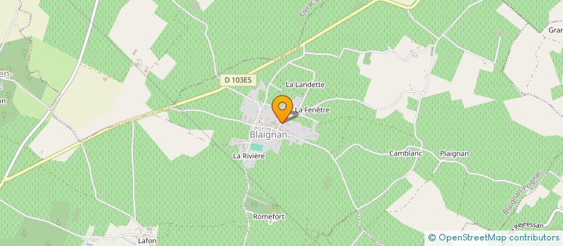 localisation de l'entreprise CHATEAU LA GRAVE à BLAIGNAN-PRIGNAC