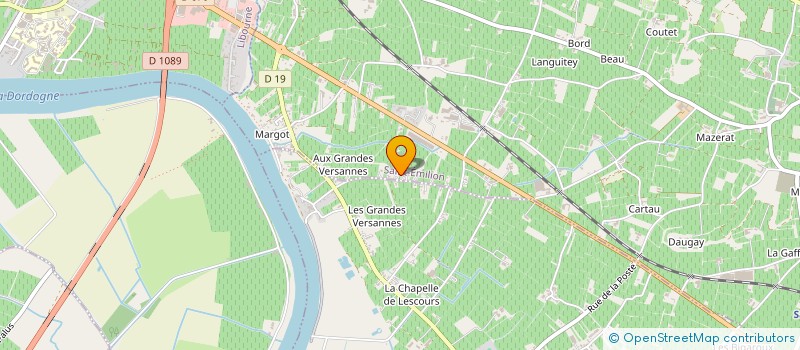 localisation de l'entreprise CHATEAU LA RENOMMEE à SAINT-EMILION