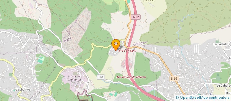 localisation de l'entreprise CHATEAU LA ROQUE FORCADE  PEYPIN