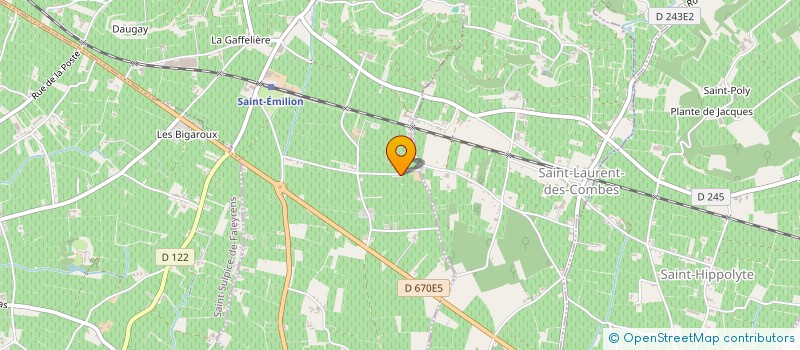 localisation de l'entreprise CHATEAU LA VUE à SAINT-EMILION