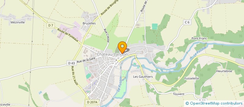 localisation de l'entreprise CHATEAU LANDON ENGINEERING  CHATEAU-LANDON