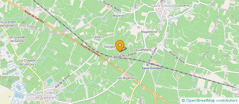 localisation de l'entreprise CHATEAU LAROZE HERITIERS MESLIN-GURCHY  SAINT-EMILION