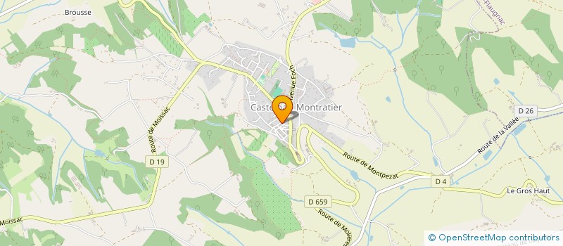 localisation de l'entreprise CHATEAU LARROQUE  CASTELNAU-MONTRATIER