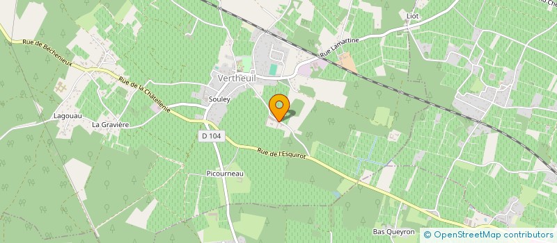 localisation de l'entreprise CHATEAU LE BOURDIEU VERTHEUIL  VERTHEUIL