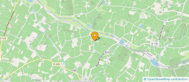 localisation de l'entreprise CHATEAU LE LOUP  SAINT-CHRISTOPHE-DES-BARDES