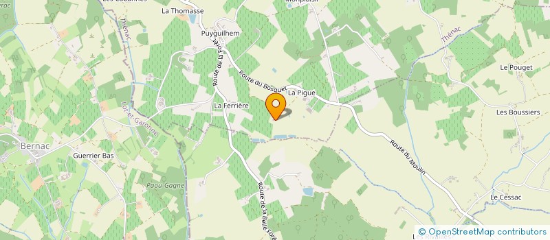 localisation de l'entreprise CHATEAU LE PEROU  GAGEAC-ET-ROUILLAC