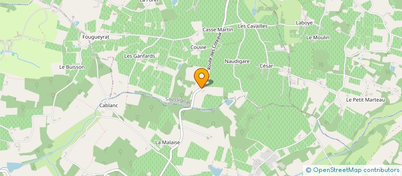 localisation de l'entreprise CHATEAU LE REPOS  ROUFFIGNAC DE SIGOULES