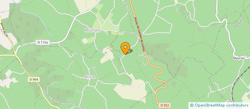 localisation de l'entreprise CHATEAU LECUSSE  BROZE