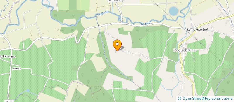 localisation de l'entreprise CHATEAU LES MAUBATS  ROQUEBRUNE