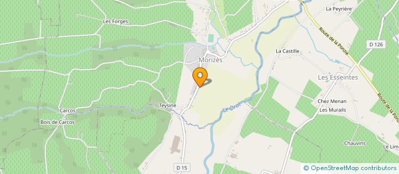 localisation de l'entreprise CHATEAU LES TUILERIES  MORIZES