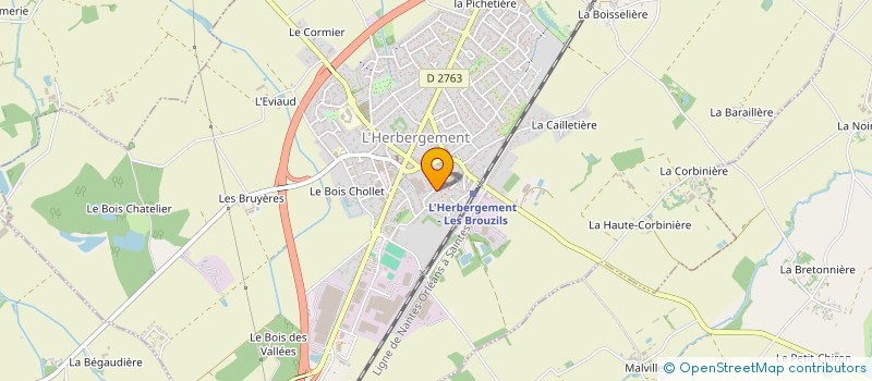 localisation de l'entreprise CHATEAU LESTANGE  L'HERBERGEMENT