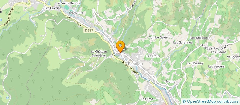 localisation de l'entreprise CHATEAU LOUIS XI à BEAUJEU