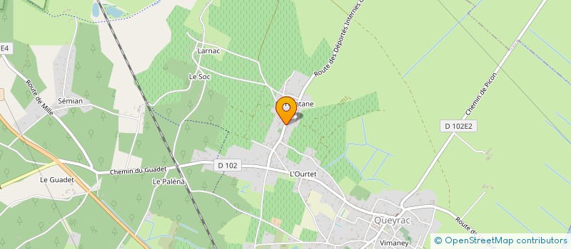 localisation de l'entreprise CHATEAU LYS DE TASTE  QUEYRAC