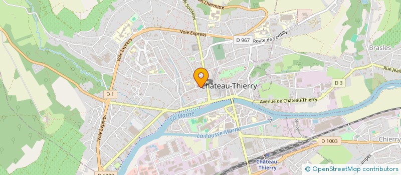 localisation de l'entreprise CHATEAU-MAHON à CHATEAU-THIERRY