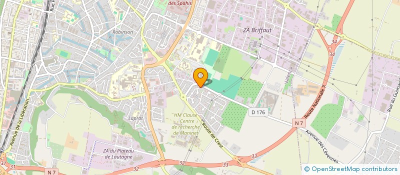 localisation de l'entreprise CHATEAU MALAJY  CHATEAUNEUF-SUR-ISERE