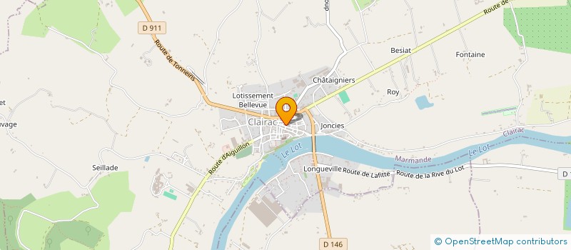 localisation de l'entreprise CHATEAU MARITH  CLAIRAC