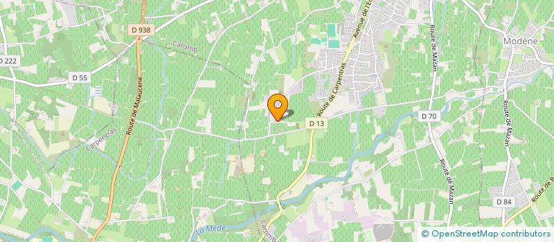 localisation de l'entreprise CHATEAU MONTFORT  CAROMB