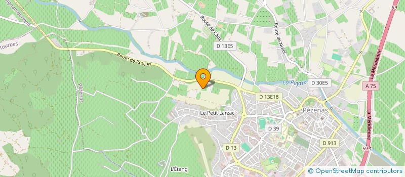 localisation de l'entreprise CHATEAU MONTPEZAT à PEZENAS