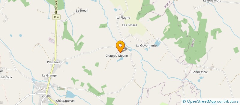 localisation de l'entreprise CHATEAU-MOULIN à NOUIC
