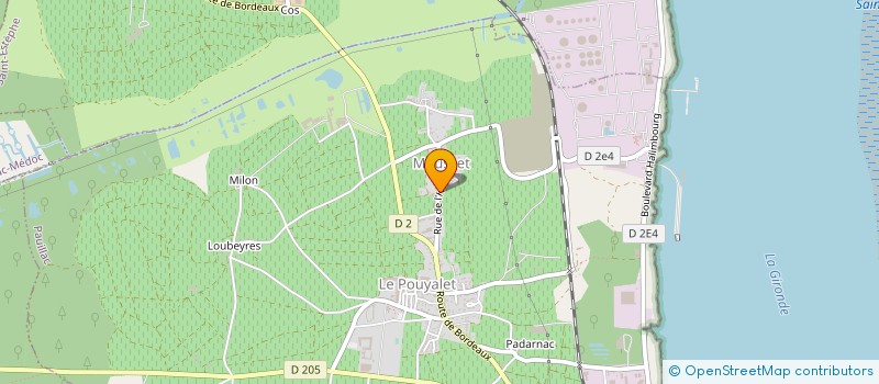 localisation de l'entreprise CHATEAU PEDESCLAUX  PAUILLAC