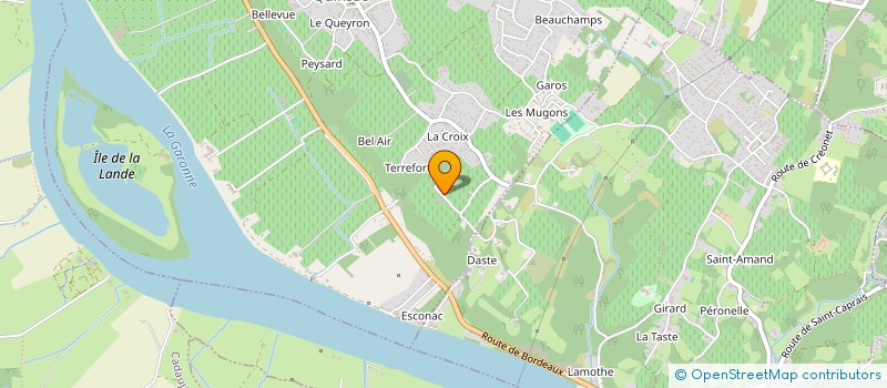 localisation de l'entreprise CHATEAU PETIT QUINSAC  QUINSAC