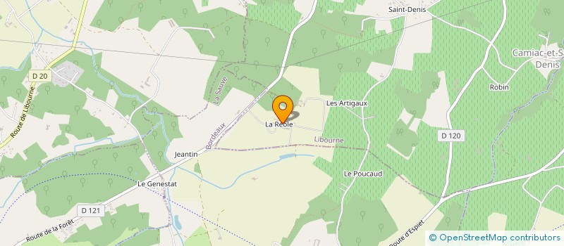 localisation de l'entreprise CHATEAU PONTET D'EYRANS  CAMIAC-ET-SAINT-DENIS